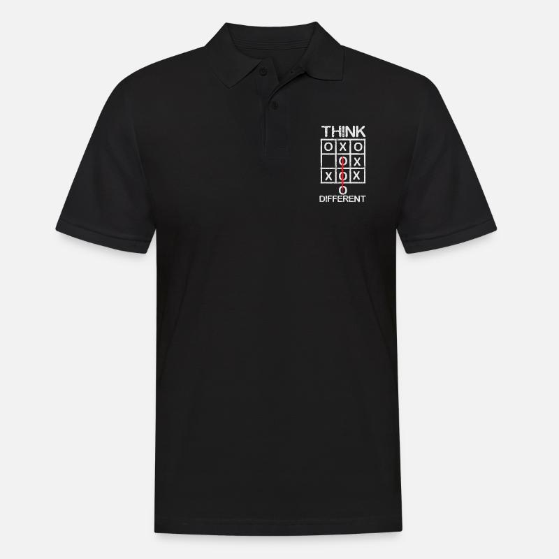 Think different - Männer Poloshirt - Schwarz