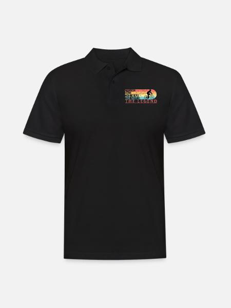 Cycling dad - Men's Polo Shirt - black