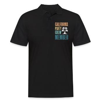 Équipe de fête en Californie - Polo Homme - noir - Devant - Kai (181cm)