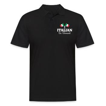 Italian Translator Italian Interpreter - Men's Polo Shirt - black - Front - Kai (181cm)