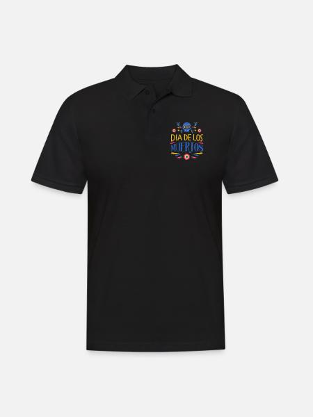 Dia de los Muertos - Men's Polo Shirt - black