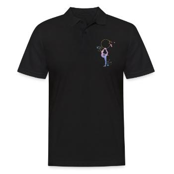 Gymnaste avec des clubs Gymnastique rythmique - Polo Homme - noir - Devant - Kai (181cm)