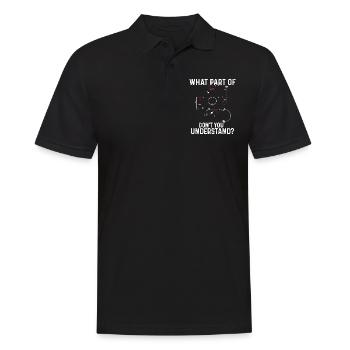 Verstehst Du Nicht Kunstflug Aresti Figuren - Männer Poloshirt - Schwarz - Vorne - Kai (181cm)