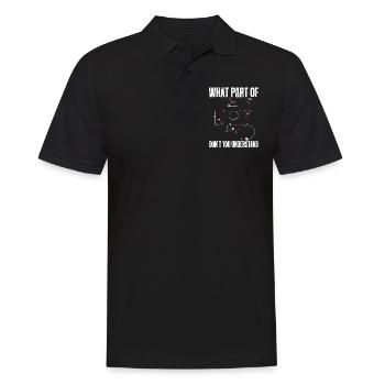 Verstehst Du Nicht Kunstflug Aresti Figuren - Männer Poloshirt - Schwarz - Vorne - Kai (181cm)