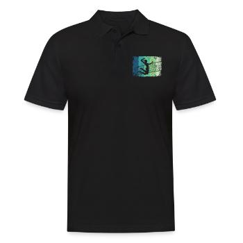 Volleyball Joueur Retro Beach Volleyball - Polo Homme - noir - Devant - Kai (181cm)
