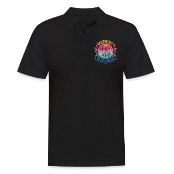 Warning Girls Trip In Progress - Männer Poloshirt - Schwarz - Vorne - Kai (181cm)