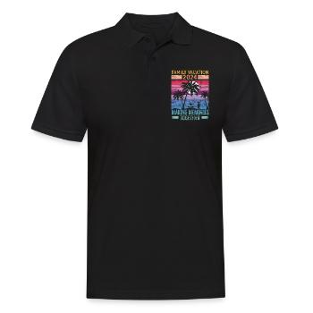 Des vacances en famille pour créer des souvenirs - Polo Homme - noir - Devant - Kai (181cm)