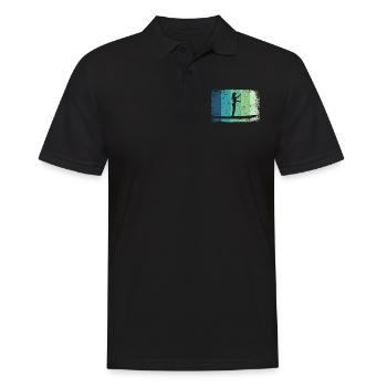 Stand Up Paddling Stand Up Board Sup - Men's Polo Shirt - black - Front - Kai (181cm)