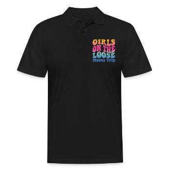 Filles Sur Le Voyage Des Amis Des Mamans Lâches - Polo Homme - noir - Devant - Kai (181cm)