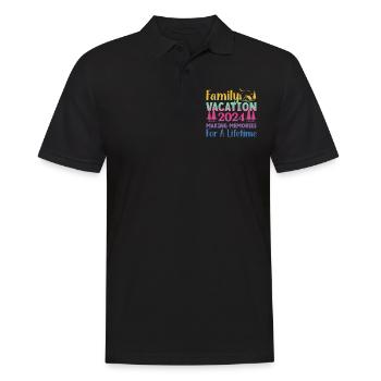 Summer family holiday that brings back memories - Men's Polo Shirt - black - Front - Kai (181cm)