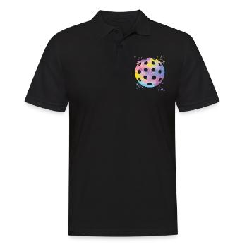 Pickleball Colorsplash Wiffleball Club - Polo Homme - noir - Devant - Kai (181cm)