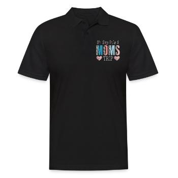 Week-end des mamans Oh Sip C’est un voyage de mamans - Polo Homme - noir - Devant - Kai (181cm)
