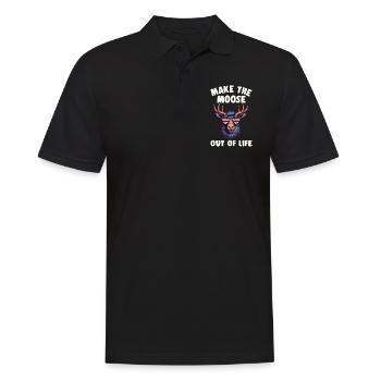 la vie en orignal Cool Moose - Polo Homme - noir - Devant - Kai (181cm)