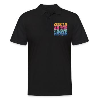 Girls On The Loose Mums Trip 2024 - Männer Poloshirt - Schwarz - Vorne - Kai (181cm)