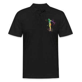 Diving Diving Synchronized Diving - Men's Polo Shirt - black - Front - Kai (181cm)