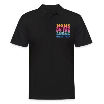 Mamans sur le voyage des filles lâches - Polo Homme - noir - Devant - Kai (181cm)