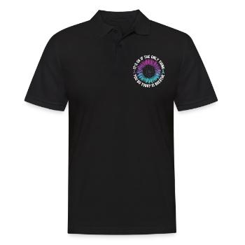 Sensibilisation à la prévention du suicide - Polo Homme - noir - Devant - Kai (181cm)