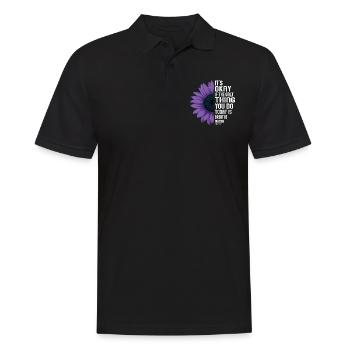 Sensibilisation à la prévention du suicide - Polo Homme - noir - Devant - Kai (181cm)