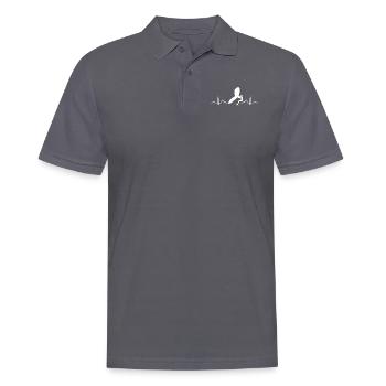 Flügel Surfer Wingsurfing Retro Folie Flügel - Männer Poloshirt - Anthrazit - Vorne - Nico (186cm)