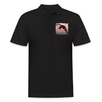 Plongeur en eau synchronisé High Diver - Polo Homme - noir - Devant - Kai (181cm)