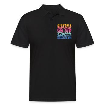 Sisters On The Loose Girls Reunion Trip - Men's Polo Shirt - black - Front - Kai (181cm)