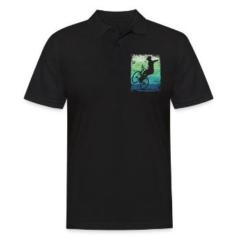 Artistic Cycling Artistic Cyclist - Men's Polo Shirt - black - Front - Kai (181cm)