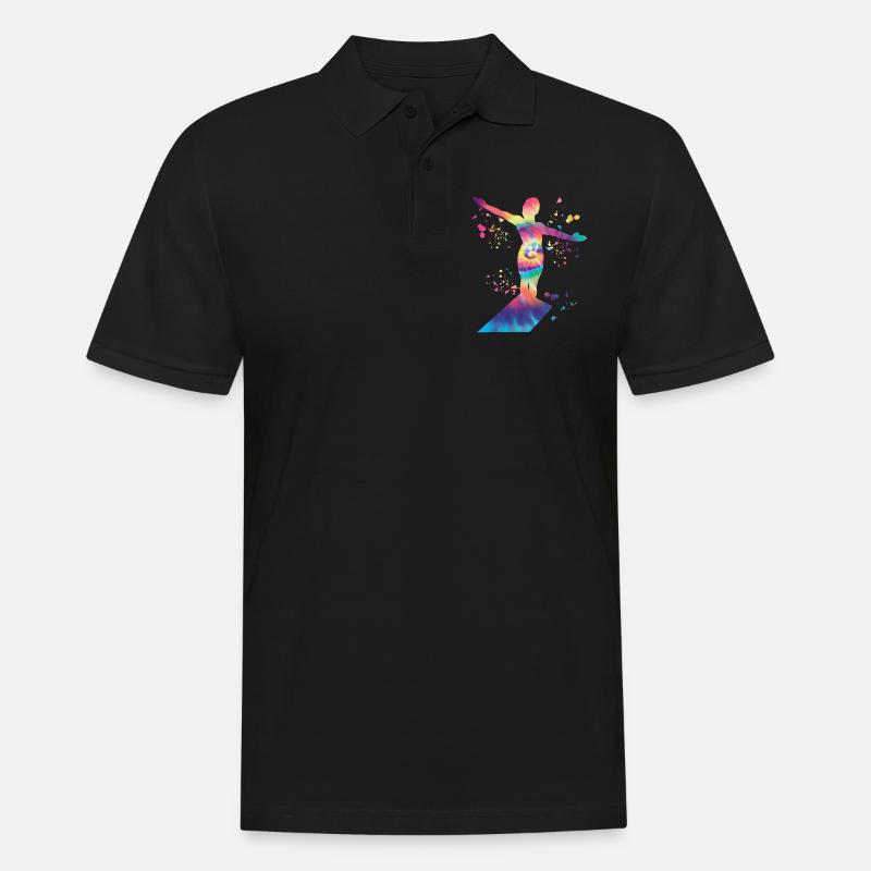 Turmspringen Synchronspringen Kunstspringen - Männer Poloshirt - Schwarz