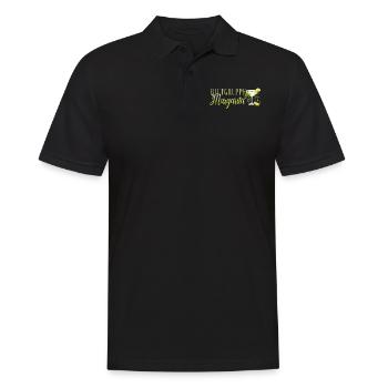 Groupe sanguin Margarita Tequila Enterrement de vie de garçon - Polo Homme - noir - Devant - Kai (181cm)