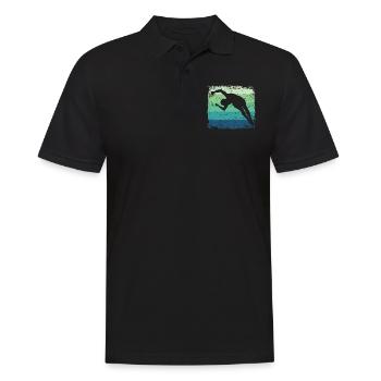 Plongeur en eau synchronisé High Diver - Polo Homme - noir - Devant - Kai (181cm)
