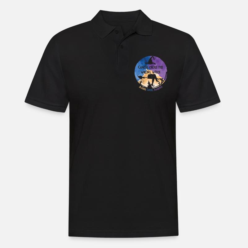 Krebs Hexe Ringelblume Blasenkrebs - Männer Poloshirt - Schwarz