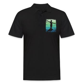 Plongeur en eau synchronisé High Diver - Polo Homme - noir - Devant - Kai (181cm)