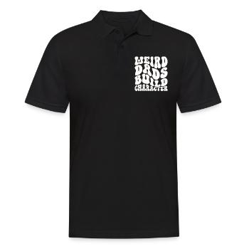 Seltsame Väter Bilden Charakter Lustig Vater - Männer Poloshirt - Schwarz - Vorne - Kai (181cm)