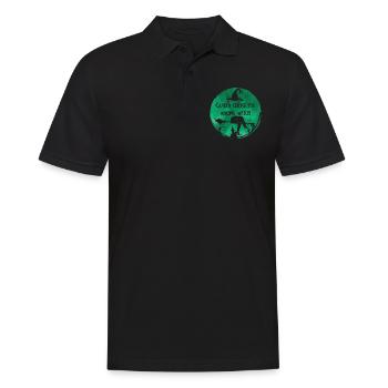 Cancer Sorcière Verte Cancer du foie - Polo Homme - noir - Devant - Kai (181cm)