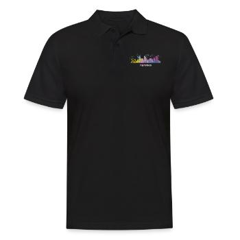 Memphean Skyline Memphis - Männer Poloshirt - Schwarz - Vorne - Kai (181cm)