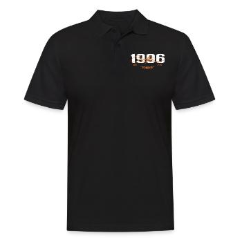 1996 Vintage Retro 1996 1996 Birthday Gift - Men's Polo Shirt - black - Front - Kai (181cm)