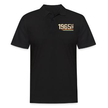 Millésime Anniversaire 1965 Fête Anniversaire 1965 - Polo Homme - noir - Devant - Kai (181cm)