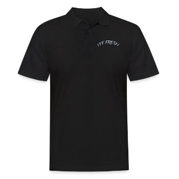 FFF FRESH - Men's Polo Shirt - black - Front - Kai (181cm)