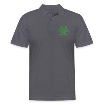 Radioactif - Radioactive - Men's Polo Shirt - charcoal grey - Front - Nico (186cm)