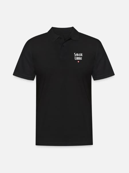 Savoie libre - Polo Homme - noir