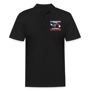 Panama People Are Strong Cut Our Country In Two - Männer Poloshirt - Schwarz - Vorne - Kai (181cm)