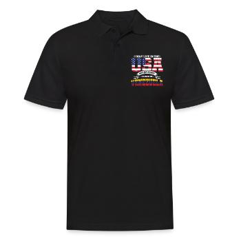 USA Venezuela Story Südamerika Heimatland Geschenk - Männer Poloshirt - Schwarz - Vorne - Kai (181cm)