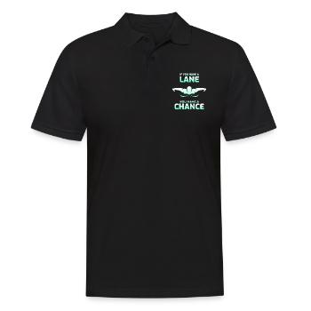 Schwimmen Schwimmen Schwimmer Geschenk - Männer Poloshirt - Schwarz - Vorne - Kai (181cm)