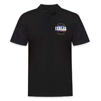 Italia - Polo Homme - noir - Devant - Kai (181cm)