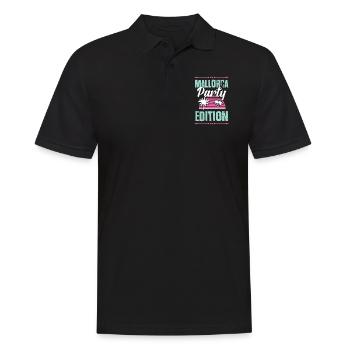 Mallorca Party Edition - Men's Polo Shirt - black - Front - Kai (181cm)
