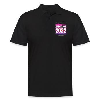 Barcelona 2022 - Männer Poloshirt - Schwarz - Vorne - Kai (181cm)