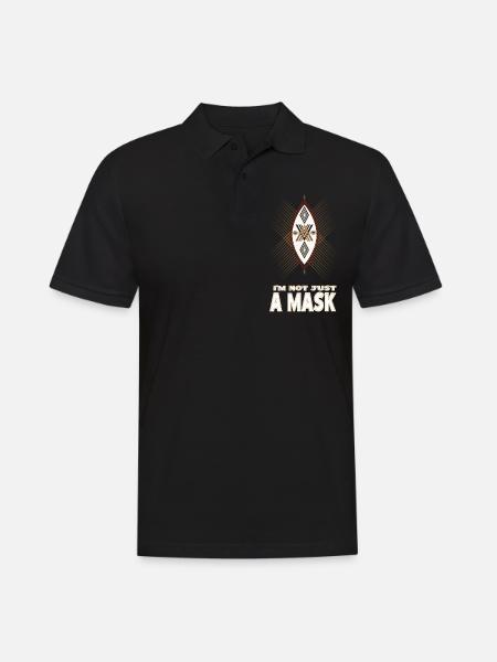 EKANG Mask - Men's Polo Shirt - black