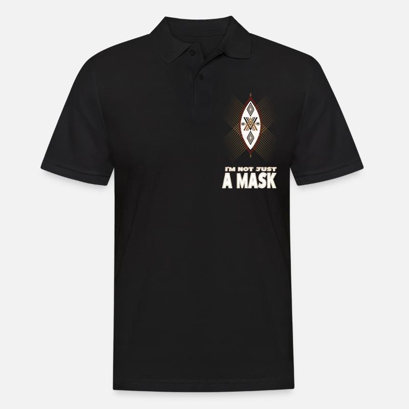 EKANG Mask - Men's Polo Shirt - black