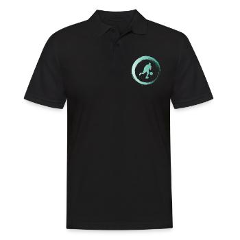 Sporty Hobby Leidenschaft Basketball - Männer Poloshirt - Schwarz - Vorne - Kai (181cm)