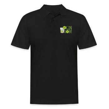 Gin Dobry Polnisches Wortspiel Gin Glas Limetten - Männer Poloshirt - Schwarz - Vorne - Kai (181cm)