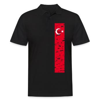Turquie Türkiye T-Shirt Design Culture & Modernité - Polo Homme - noir - Devant - Kai (181cm)